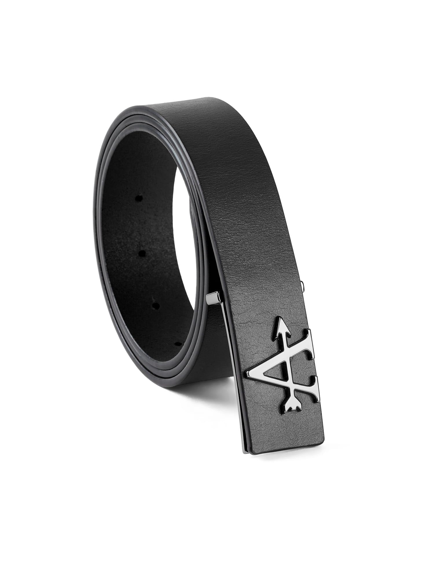 Men Textured Leather Belt-image-42