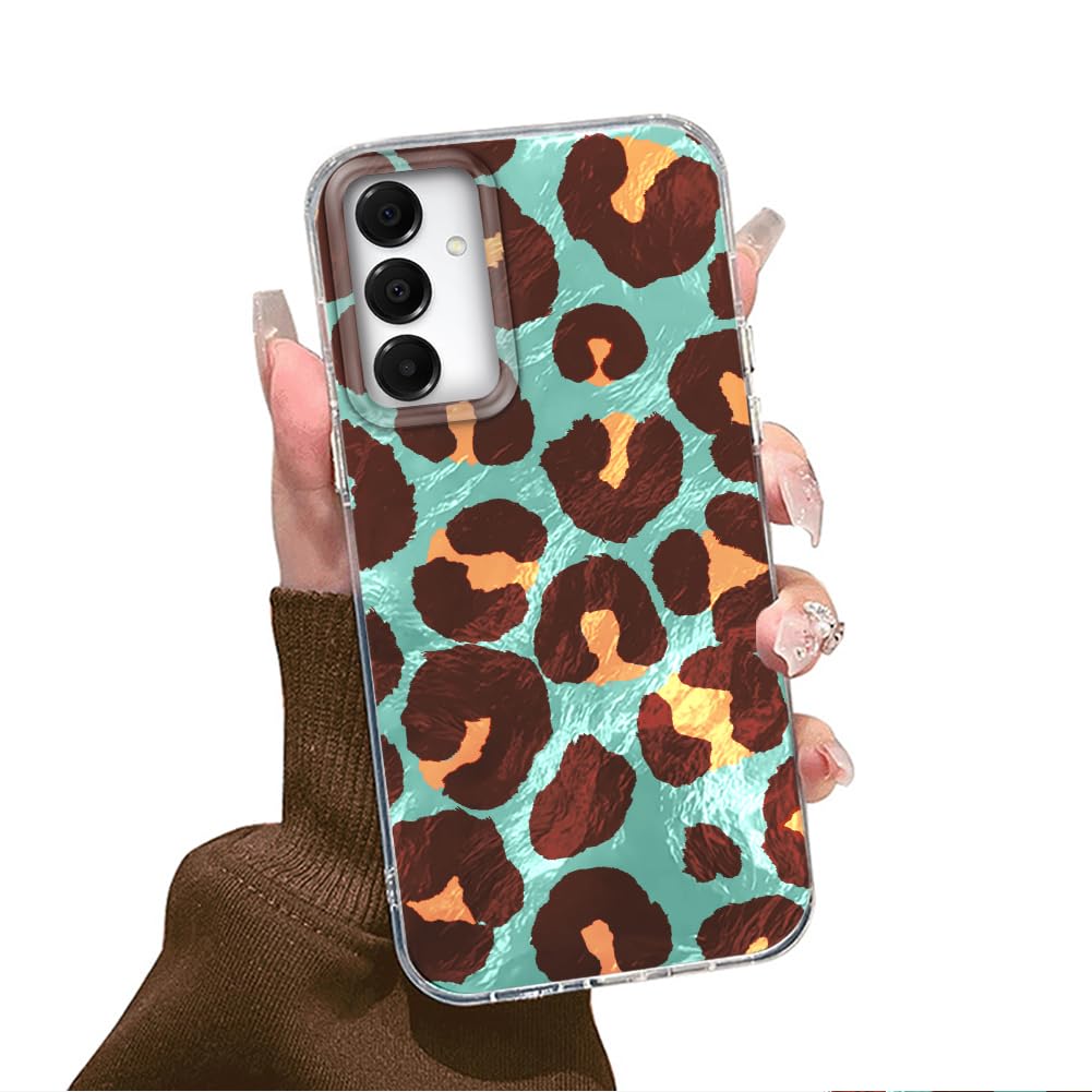 Tedyhulle für Samsung Galaxy S24 Plus / S25 Plus Hülle, Weich TPU Rahmen Harter PC-Rückseite Case mit Leopard Braun Motiv, Dünne Handyhülle Stoßfeste Kratzfest Schutzhülle für Mädchen Aesthetic