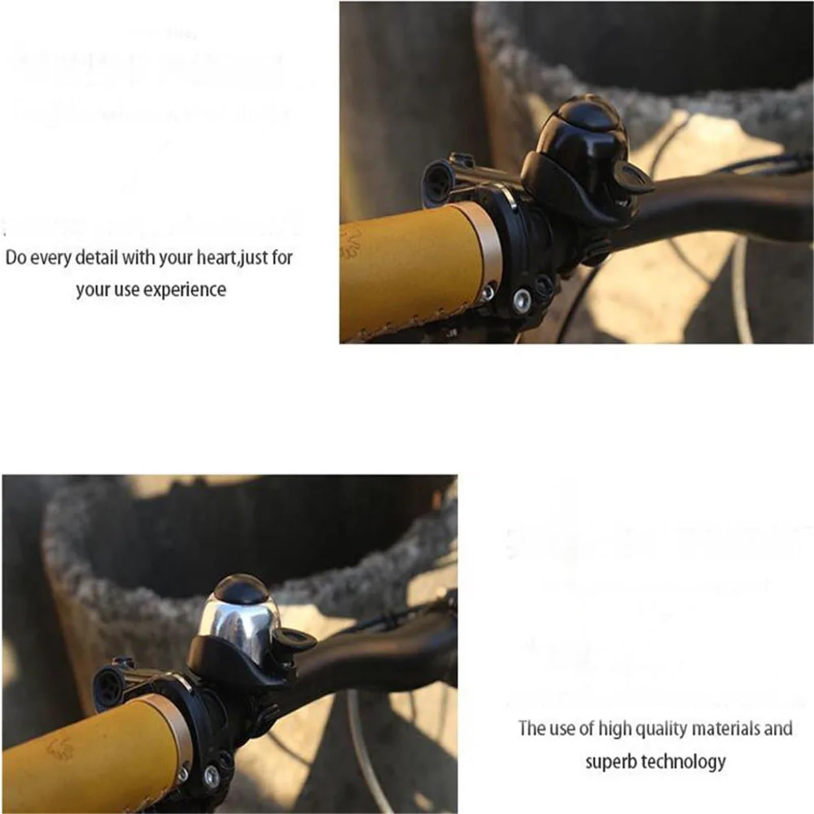 Campanello per bicicletta 8pcs bici da strada classico in alluminio regolabile di sicurezza elastico di avvertimento anelli di allarme bici corno bicicletta campana anello campane