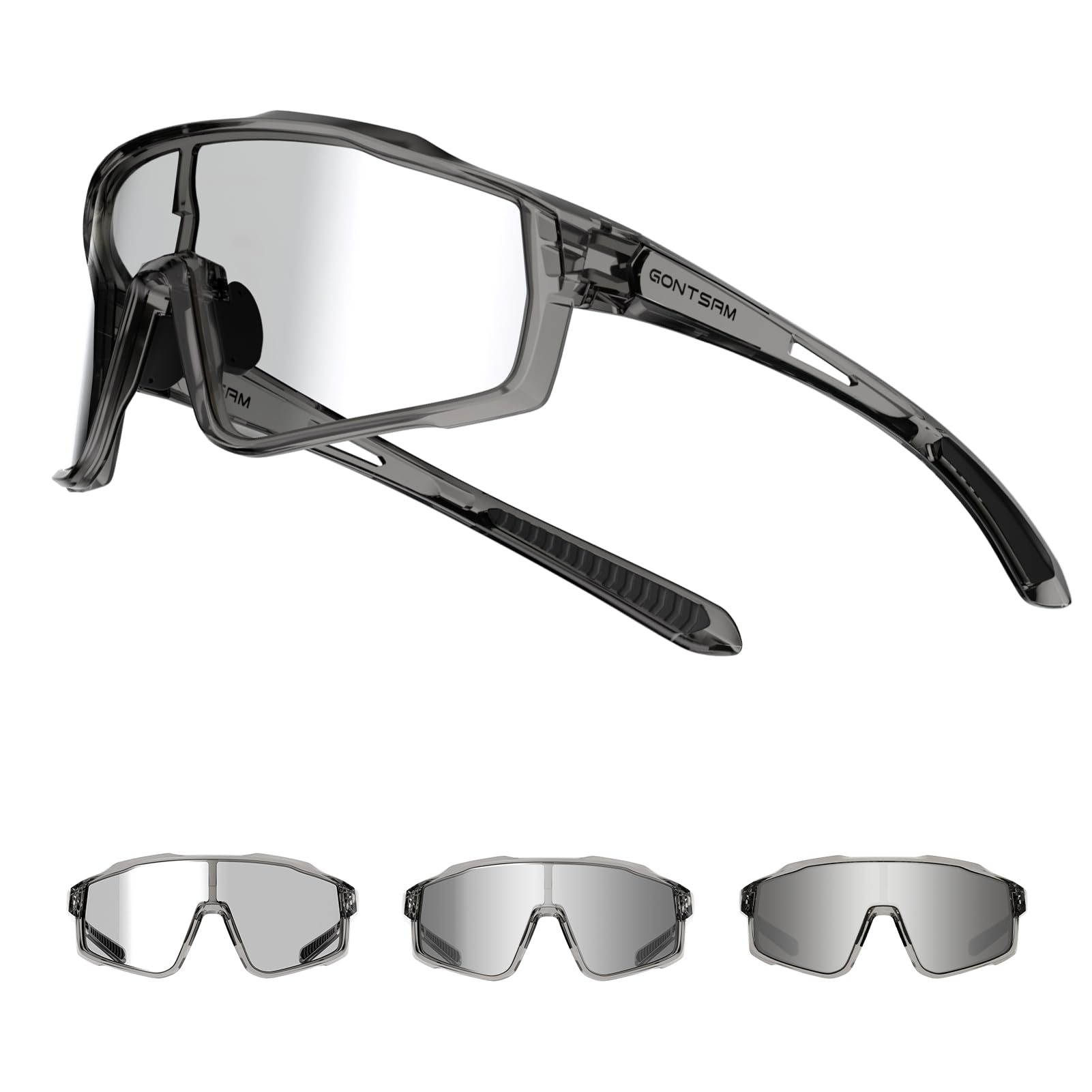Gafas de ciclismo polarizadas con efecto fotocromático, gafas de sol deportivas con antivaho de invierno para hombres y mujeres