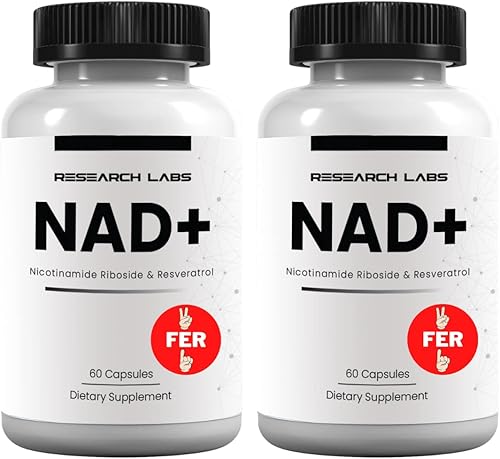 Miniatura 1 de Research Labs Suplemento NAD+ 2 para 1 Anuncio. Fórmula patentada con RiboYOUNG pendiente de patente. Activador NRF2, ribósido de nicotinamida,