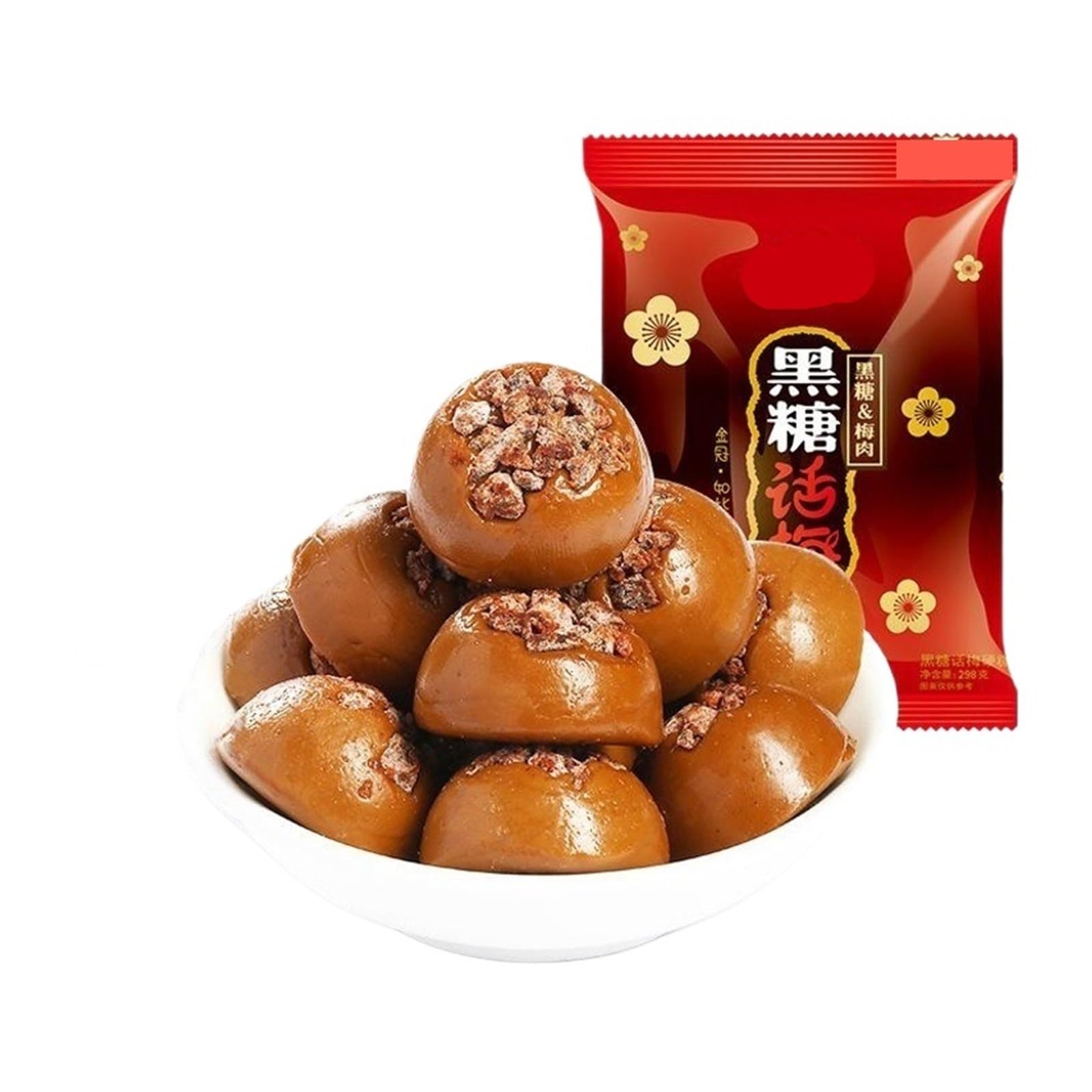 Bocadillo agridulce negro del caramelo 468g del ciruelo del azúcar for la pausa del té de la oficina y el tiempo libre(1bag)
