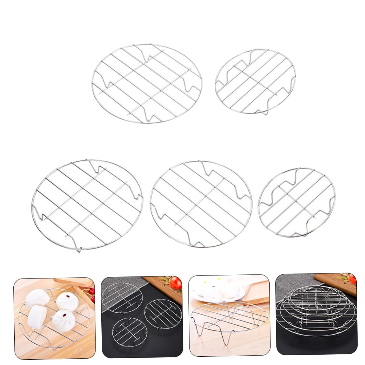 Alipis Rejillas De Enfriamiento De Alambre Rejillas Para Hornear Para Horno Para Cocinar