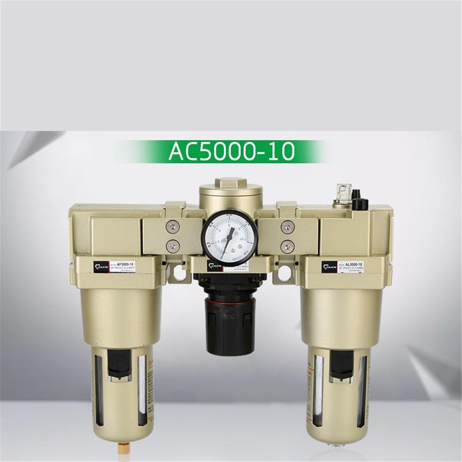 1 Uds AC5000-10/06 filtro neumático de tres piezas procesador de fuente de aire válvula reguladora de presión separador de aceite y agua componentes neumáticos(AC5000-06)