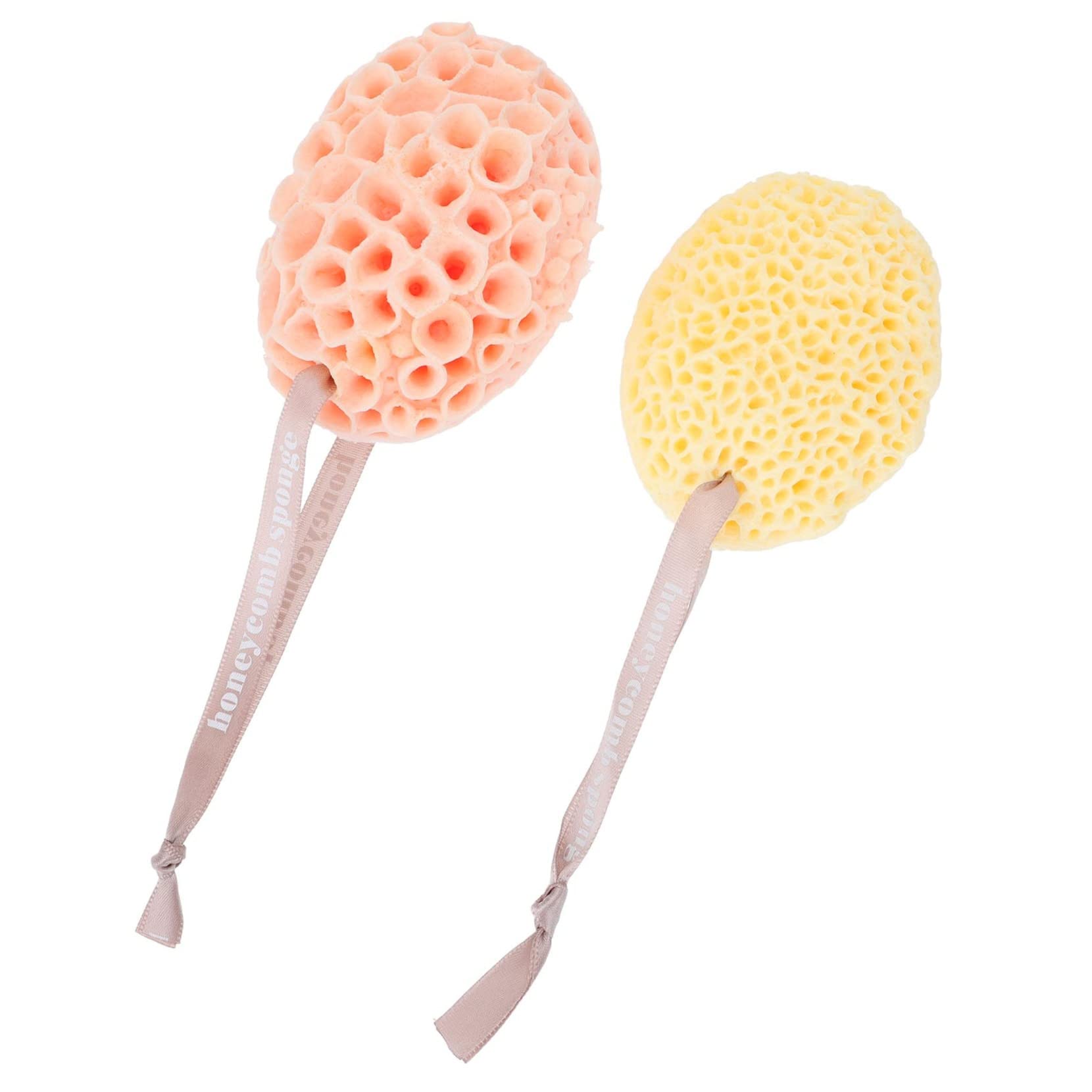 minkissy 10piezas Esponjas De Baño Exfoliantes De Natural Bola De Baño De Diseño De Panal Para Adultos y y Limpieza