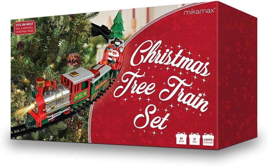 Tree Train - Christmas Tree Decoration with Lights and Sound, Funny Christmas Decoration