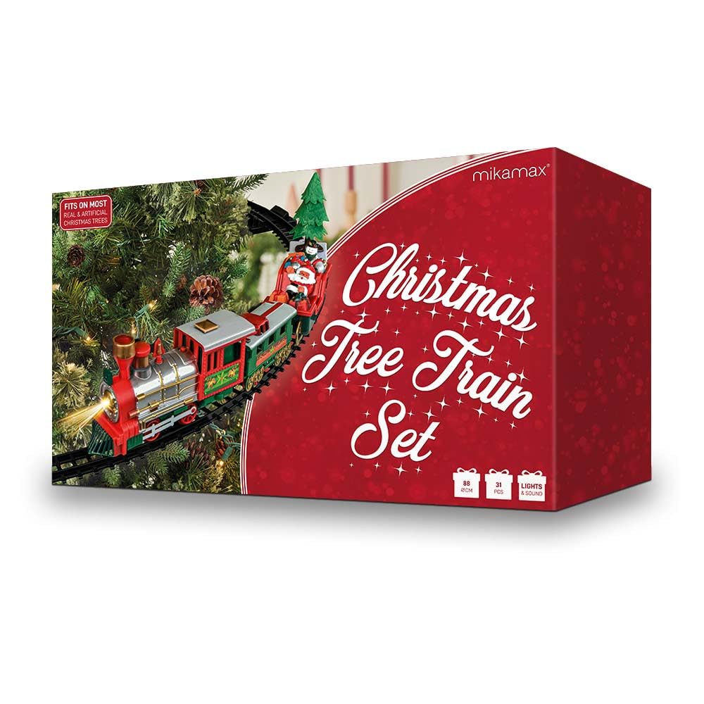 Mikamax Christmas Tree Train Set