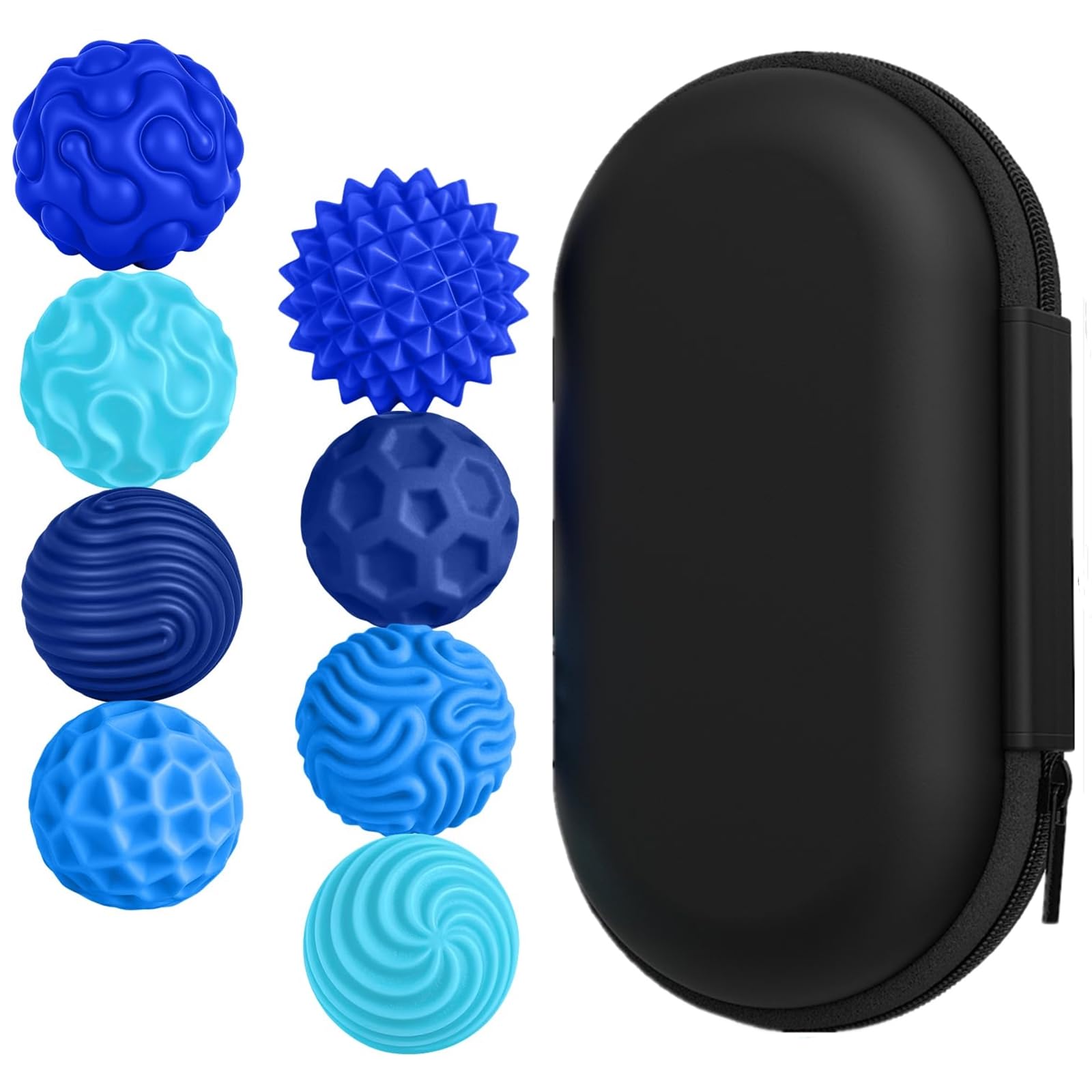 Donboly Magnetic Balls Fidget Toys, Sensory Fidgets for Adults, Stress Relief Desk Toys, Office Magnetic Ball Set (Blue)