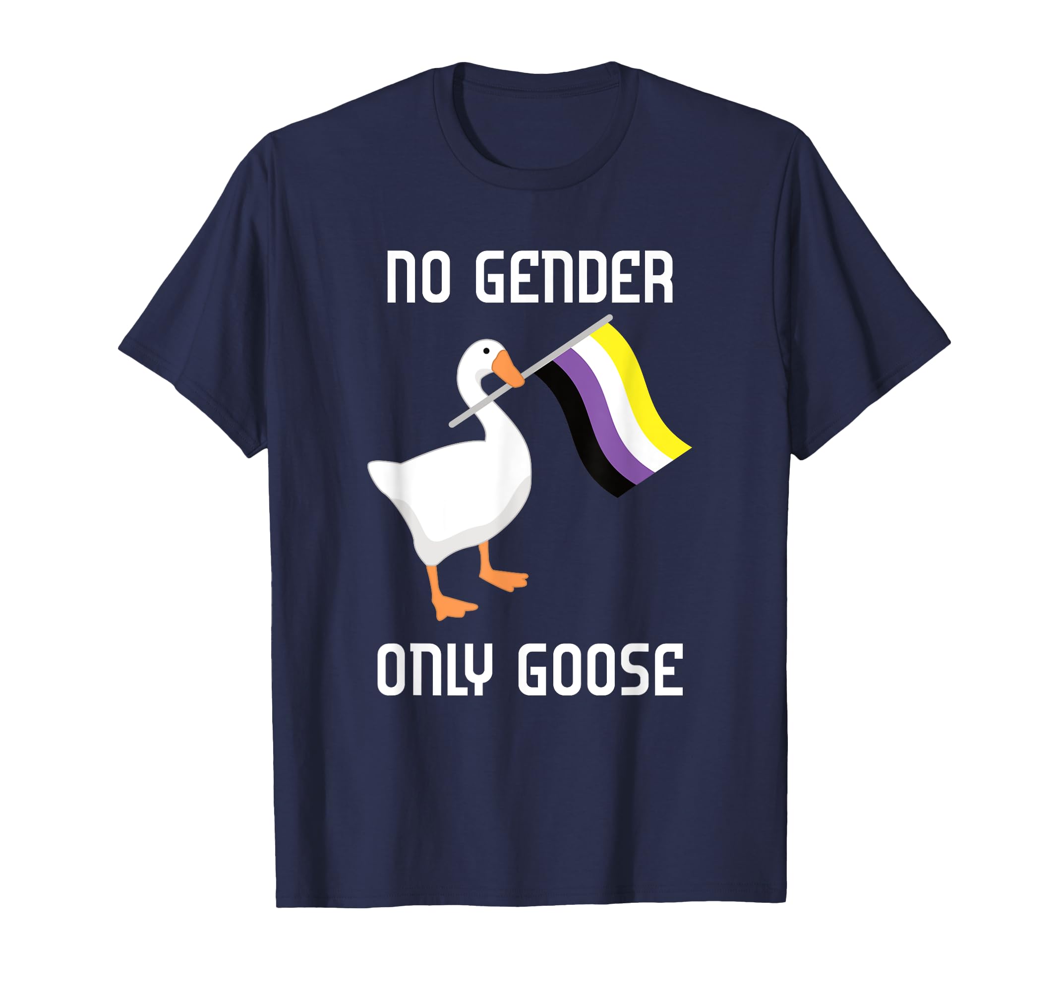 Nonbinary Goose No Gender Pride Flag LGBTQ Gay Pride Parade T-Shirt :  Amazon.co.uk: Fashion