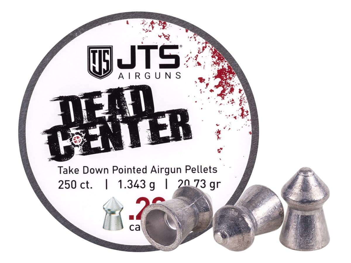 JTS Airguns Dead Center Precision .22 Cal, 13.43 Grain, Pointed, 250ct