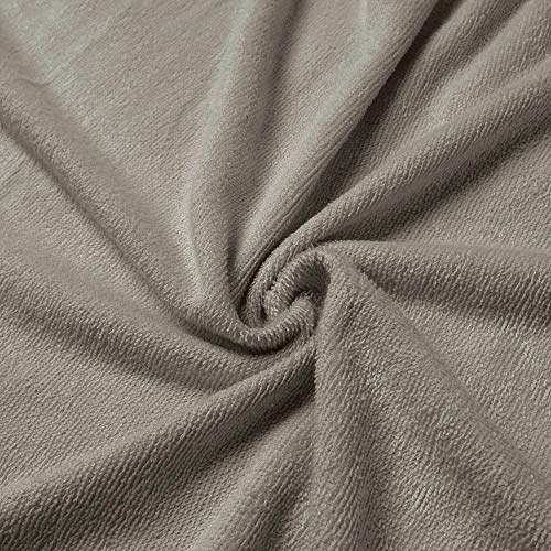 SIORO Plus Size Womens Bath Wrap Towel, Bamboo Cotton Towel Robe Soft with Adjustable Closure, Gym Pool and Shower Towels Bath Robes, Taupe X-Large