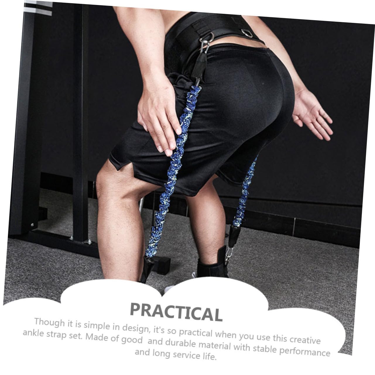 BESPORTBLE Banda de Resistencia para Piernas Kit de Entrenamiento para Casa Correas para Tobillos Bandas de Cintura Equipo de Fitness para Gimnasio Interiores para Entrenamiento de Rebote