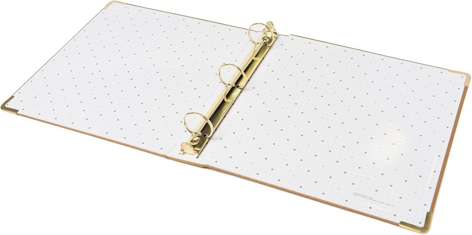 russell+hazel Medallion Bookcloth Signature 3 Ring Binder