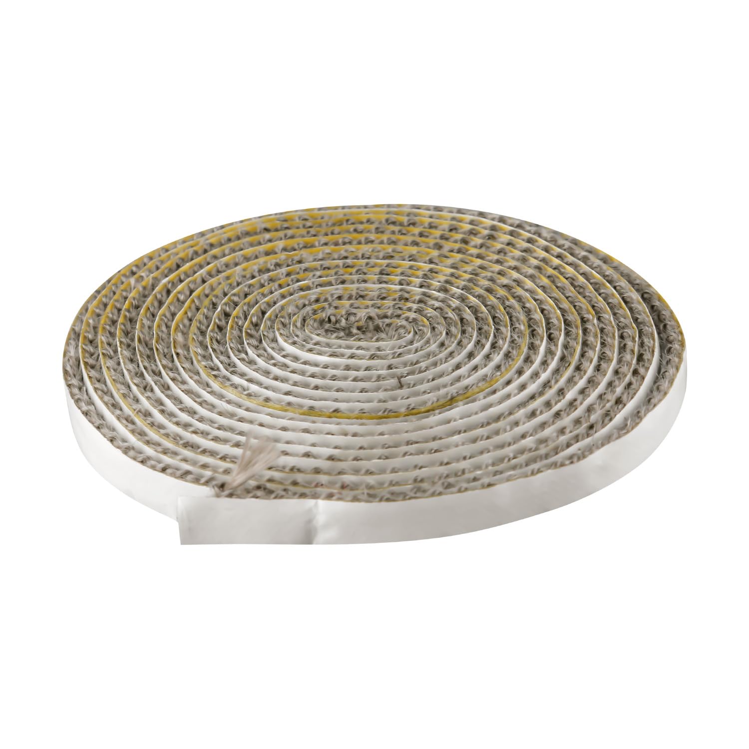 Hopzab 3m x 10mm Flat Stove Rope – Self Adhesive Heat Resistant Glass Seal Tape for Wood Stove, Fireplace, Chimney, Durable Fiberglass Gasket, Easy Install Burner Gap Filler