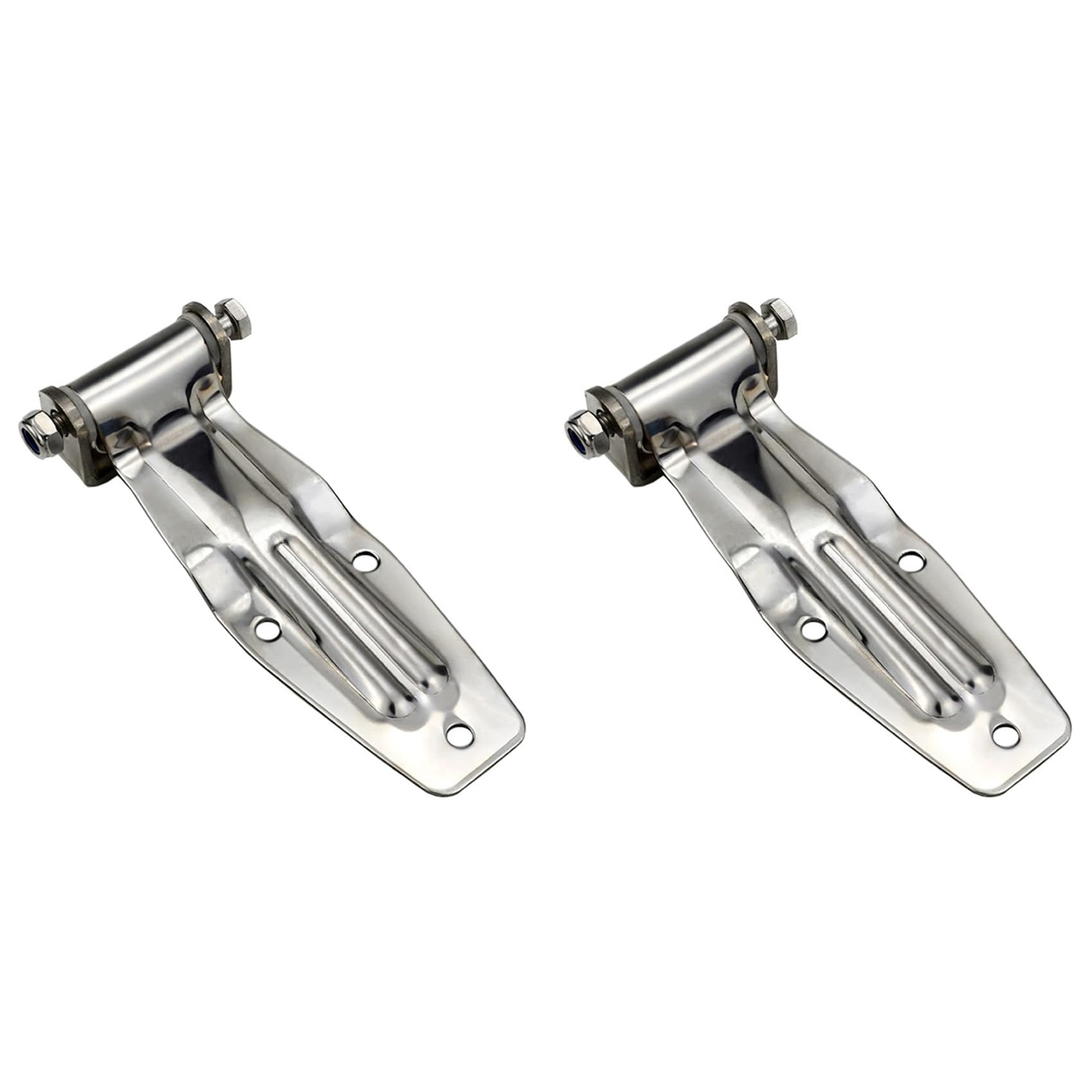 Jnchdghwa As Shown 2X Stainless Steel Container Door Hinge Refrigerated Cold Store Compartment Fitting Truck Van Express Car Part