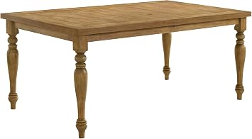 Huntington 72" Transitional Rectangle Dining Table - Antique Natural Oak