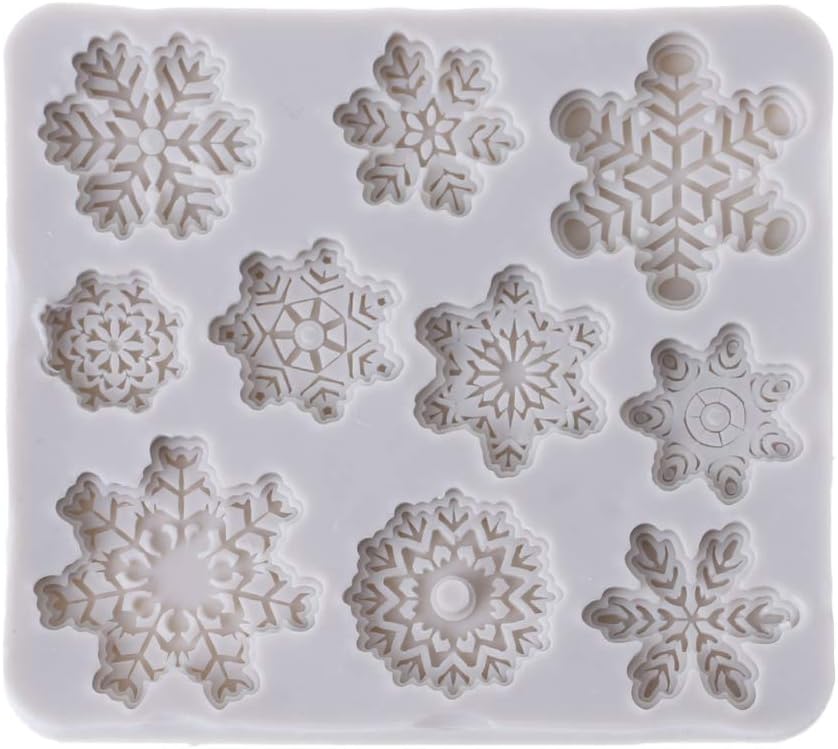 stampo in silicone per fiocchi di neve fondente