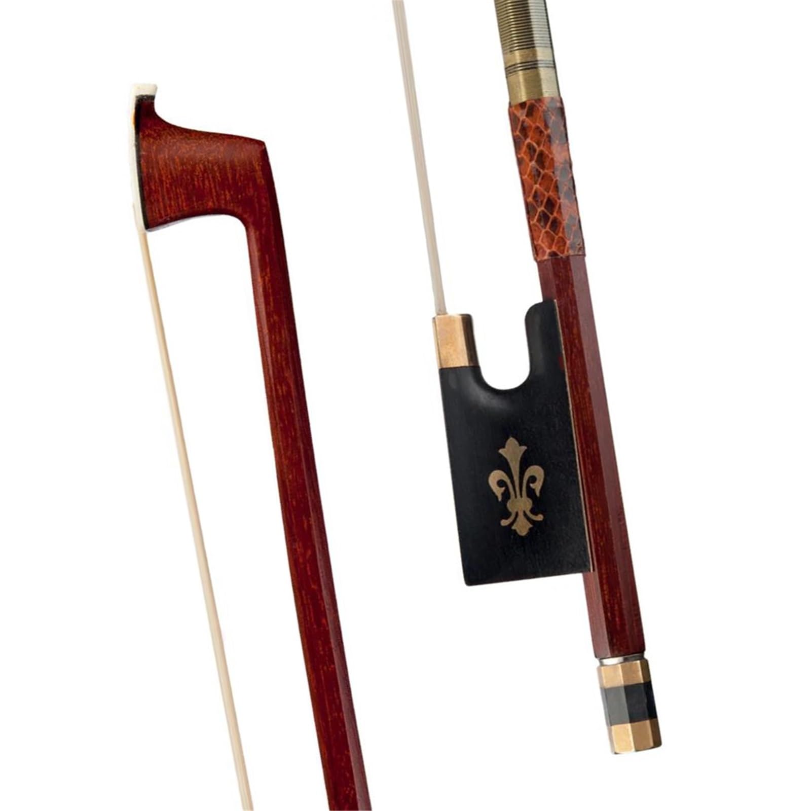 Archet De Violon Pour Pratique Archet De Violon Octogonal 4/4 En Bois Rouge Brésilien Avec Poignée En Ébène Et Bois D'amourette