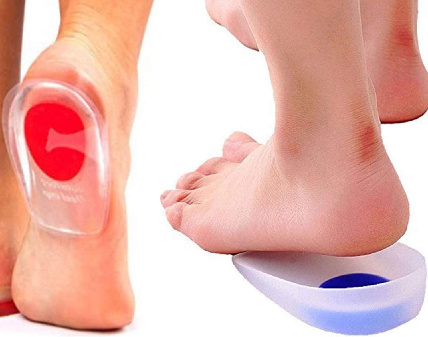 PEDIMEND™ Inserti per scarpe a forma di U in gel di grado medico, protezioni per alleviare il dolore dei piedi doloranti o lividi, cuscinetti per alleviare il dolore agli speroni ossei, unisex, per la