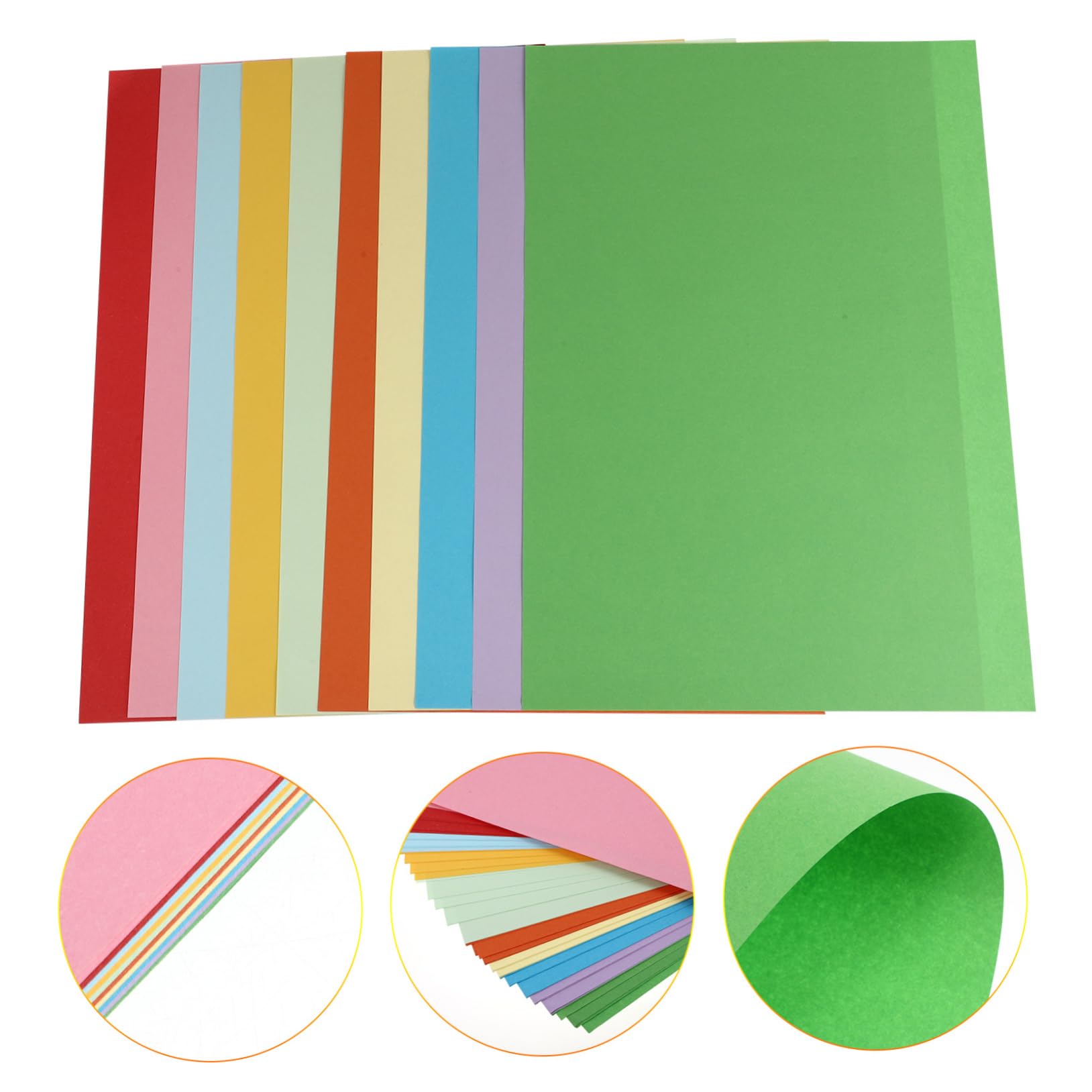 100 Pezzi Carta Colorata per Carta da e Origami Colori Misti per Lavoretti Creativi e Progetti DIY