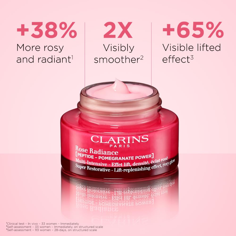 Clarins Super Restorative Rose Radiance Cream 50ml, 50 ml (Pack of 1) - Image 2