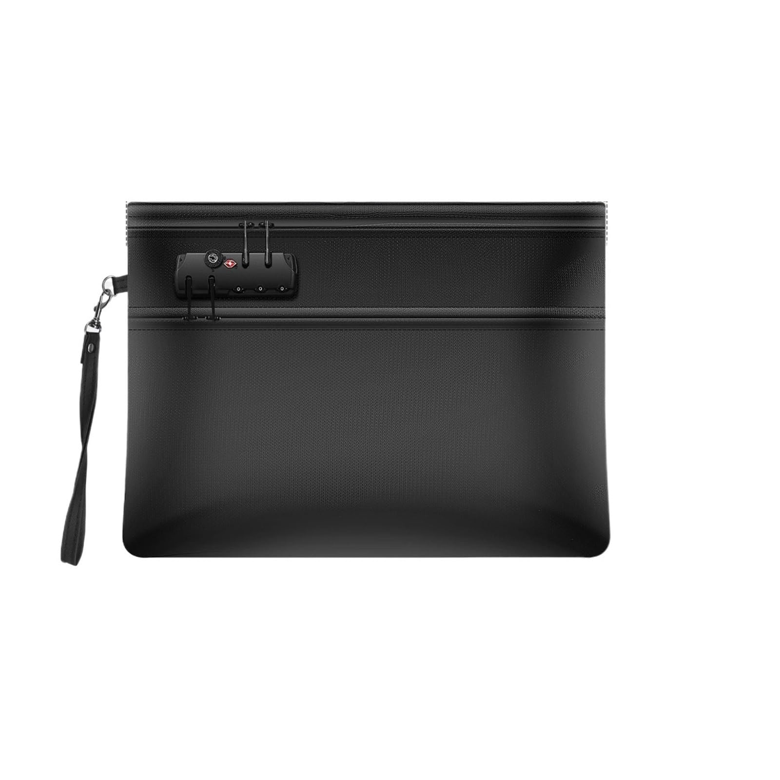 Borsa for documenti ignifuga con serratura Scomparti a doppia zip Protezione for denaro a 12 strati con isolamento termico per Documenti Foto Preziose