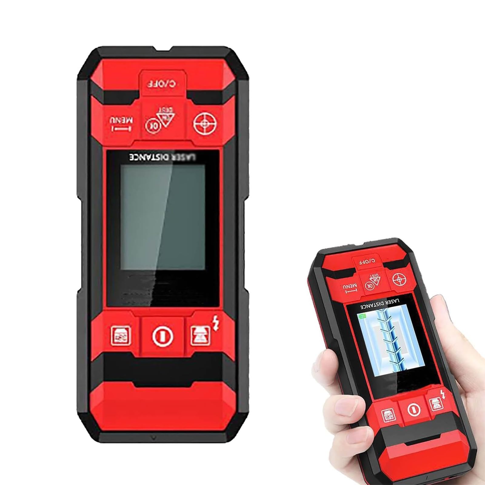 TsoLay Rechargeable Wall Detector, Stud Finder Wall Scanner with Smart Sensor, HD LCD Display, Accurate Positioning for Center and Edge Inspection Of Metal, Studs, Ac Wires and Pipes