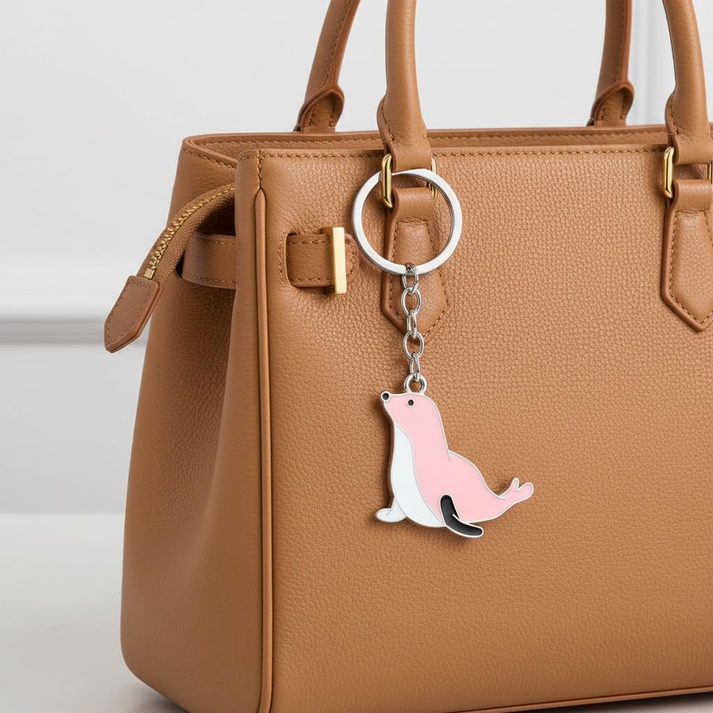 3 Pack Set Sea Lion Keychain for Women Men,Cute Seal Stuff Bag Charms Keychains Accessories Gifts For Car Key Ring,Backpacks,Purse