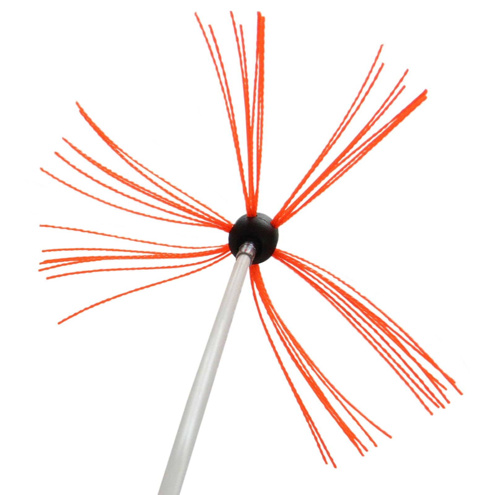 Monstershop - Scovolo Spazzacamino per Trapani Avvitatori con Adattatore Spazzola Camino Canna Fumaria Ciminiera Asta Nylon Flessibile con 6 Spazzole da 7 Setole - 7m