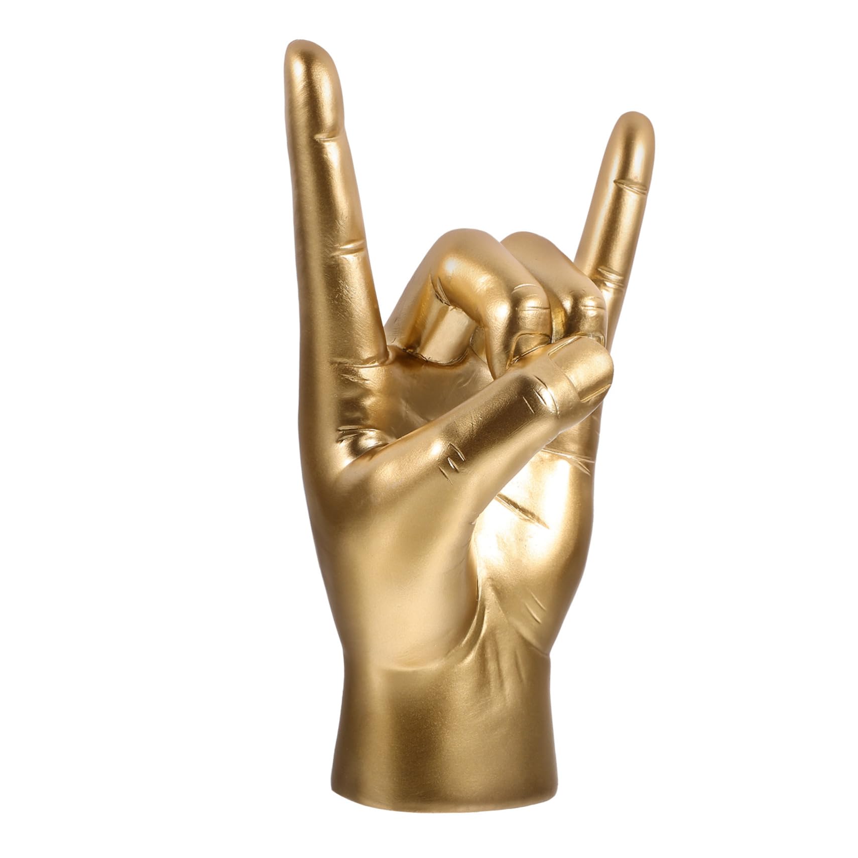 Alipis 2 Pz Modello Di Gesto Di Musica Rock Statua Decorare Arredamento Decorazioni Per La Casa Scultura in Stile Nordico Ornamento Per Il Gesto Della Roccia Domestica Resina