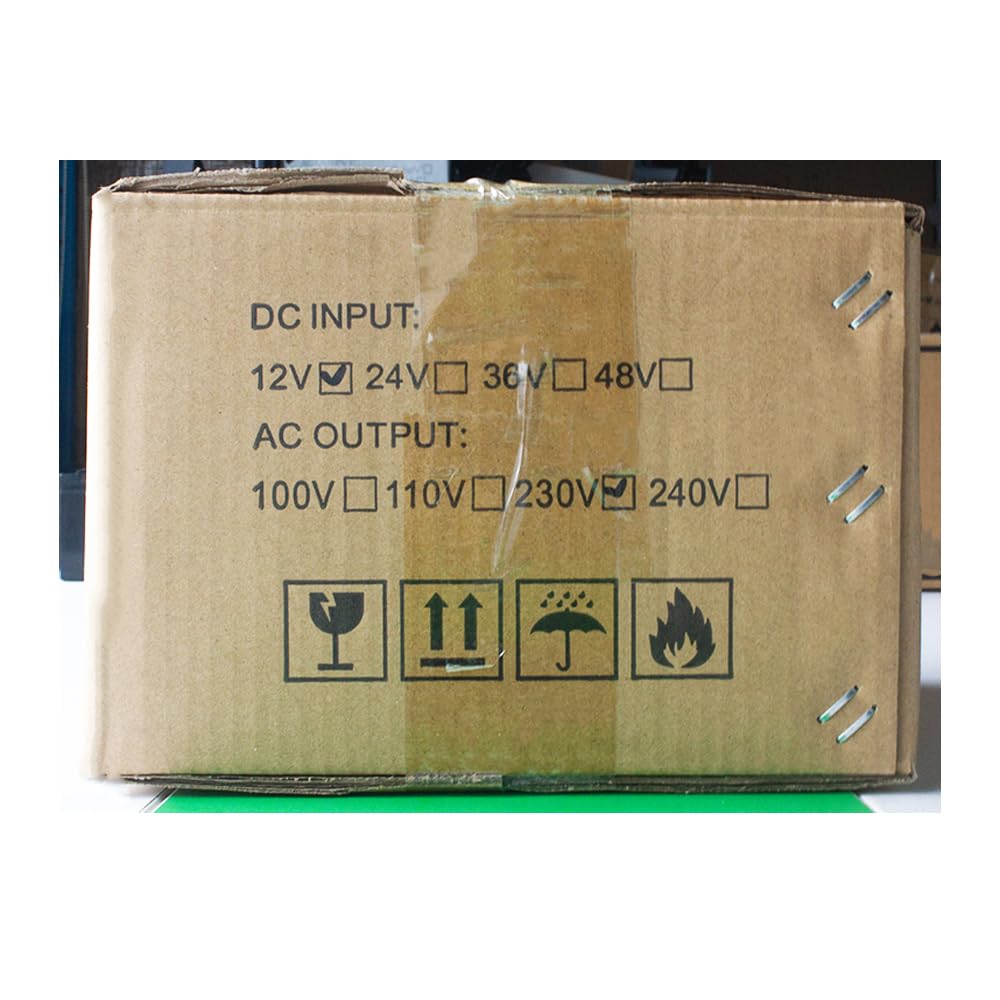 3000W Inverter Ibrido da 24V DC a 230V AC a Onda Sinusoidale Pura con Regolatore di Carica Solare MPPT da 80A Ingresso Fotovoltaico Massimo 450V con Batterie al Piombo o al Litio