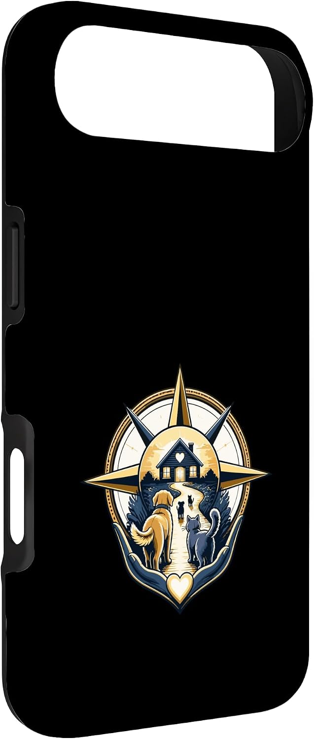 Homeward Bound Dog Cat Pet Compass Adventure Case for iPhone Air image 2