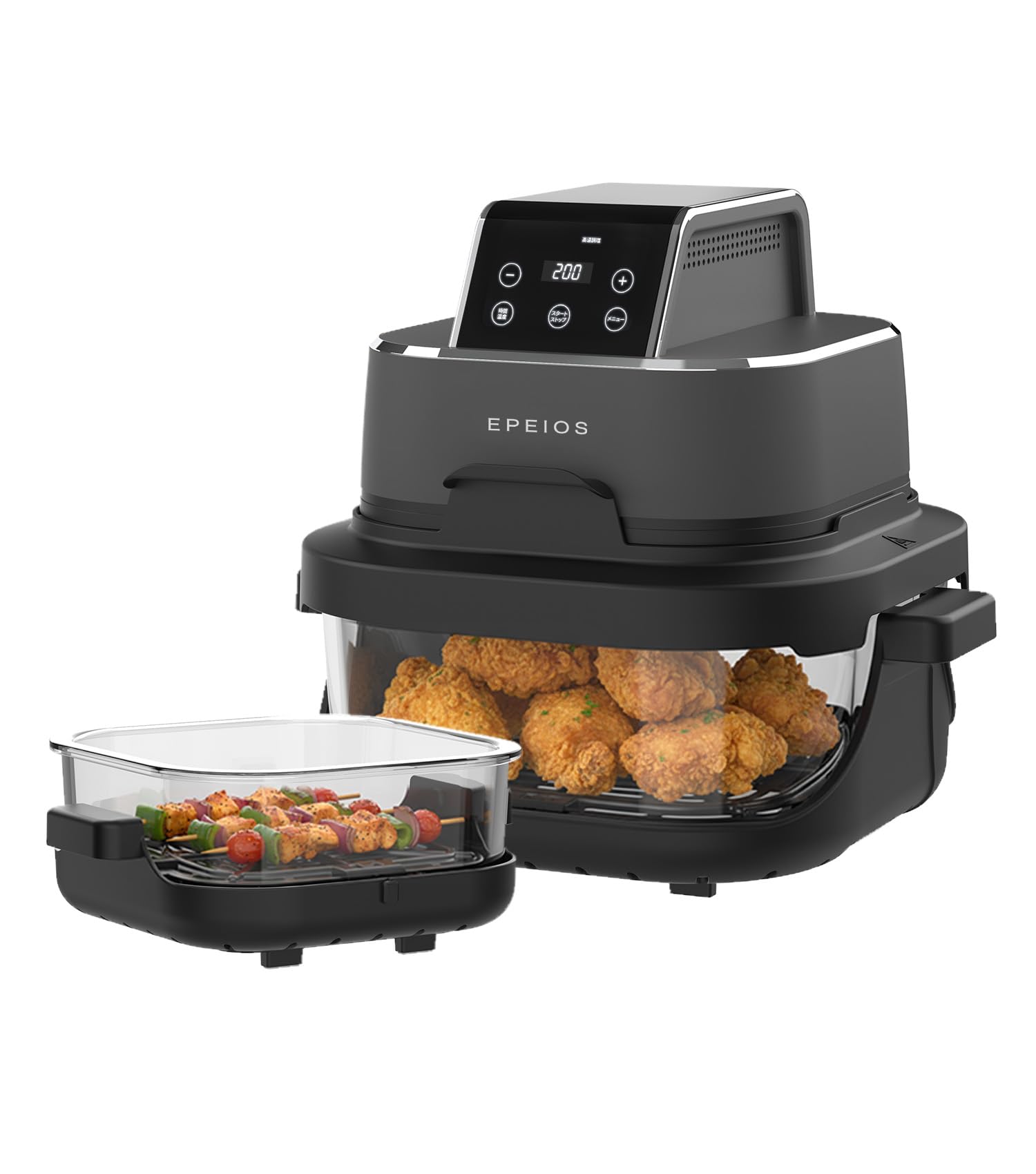 Amazon.co.jp: エペイオス(Epeios) ノンフライヤー 4L・1.5L 2点セット