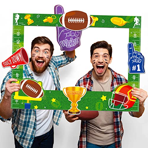 Super Bowl Game Photo Frame Party Supplies Decoration Large Size,Football Sport Game Day Party Supplies