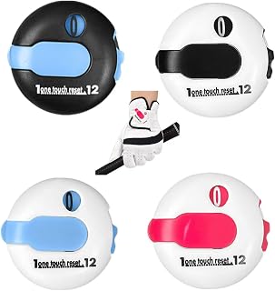 Mini Golf Score Counter with Reset – Easy Attach to Scorekeeper Gloves, Compact Stroke Tracker for Golf Games