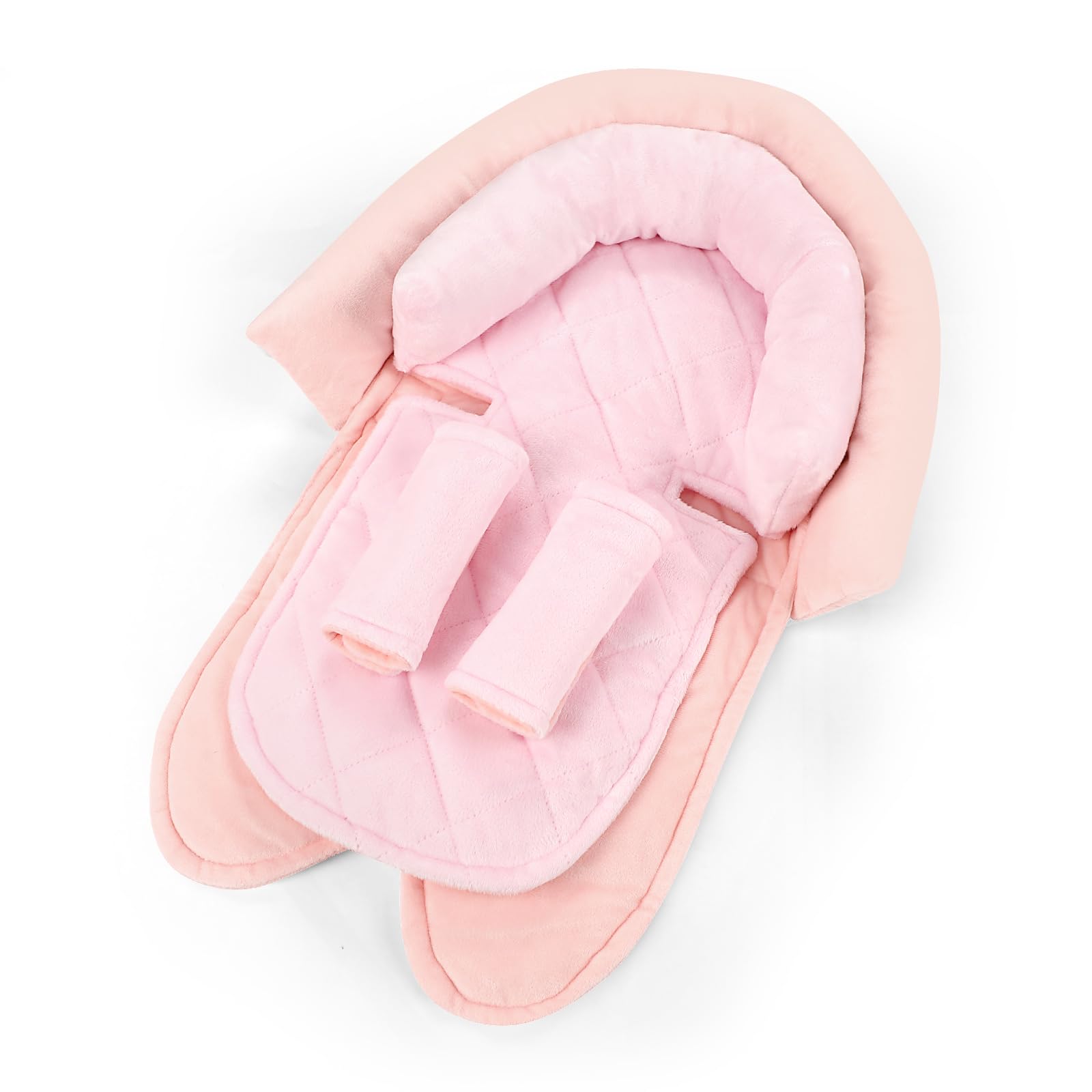 Pea Pod Supoort Coussin de siège auto pour nouveau-né Rose clair
