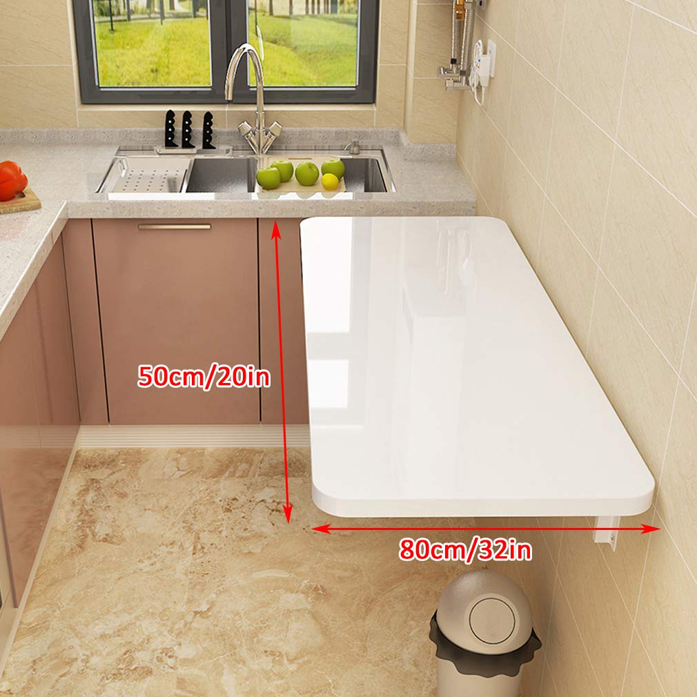 Tavolo da pranzo pieghevole da parete, invisibile, in legno, salvaspazio, scrivania per cucina o ufficio, soluzione versatile ed elegante per mobili