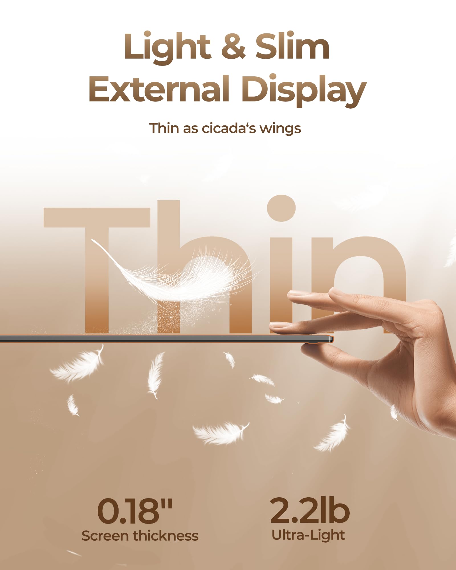 NGTeco 14 Inch Triple Screen Extender for Laptop - Dettaglio