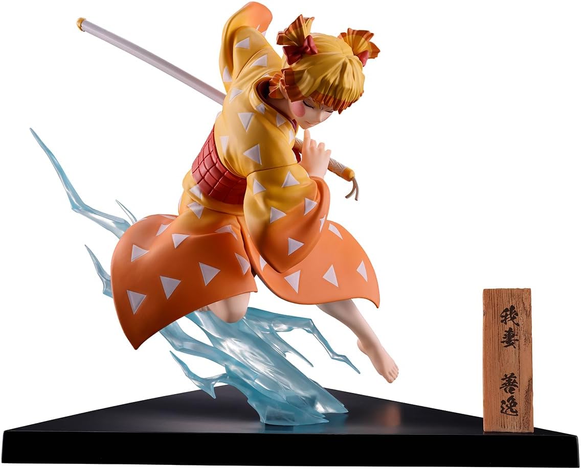 BANDAI Spirits Ichibansho - Demon Slayer: Kimetsu no Yaiba - Zenitsu Agatsuma (-The City Where Demons Dwell- The Second), Collectible Figure
