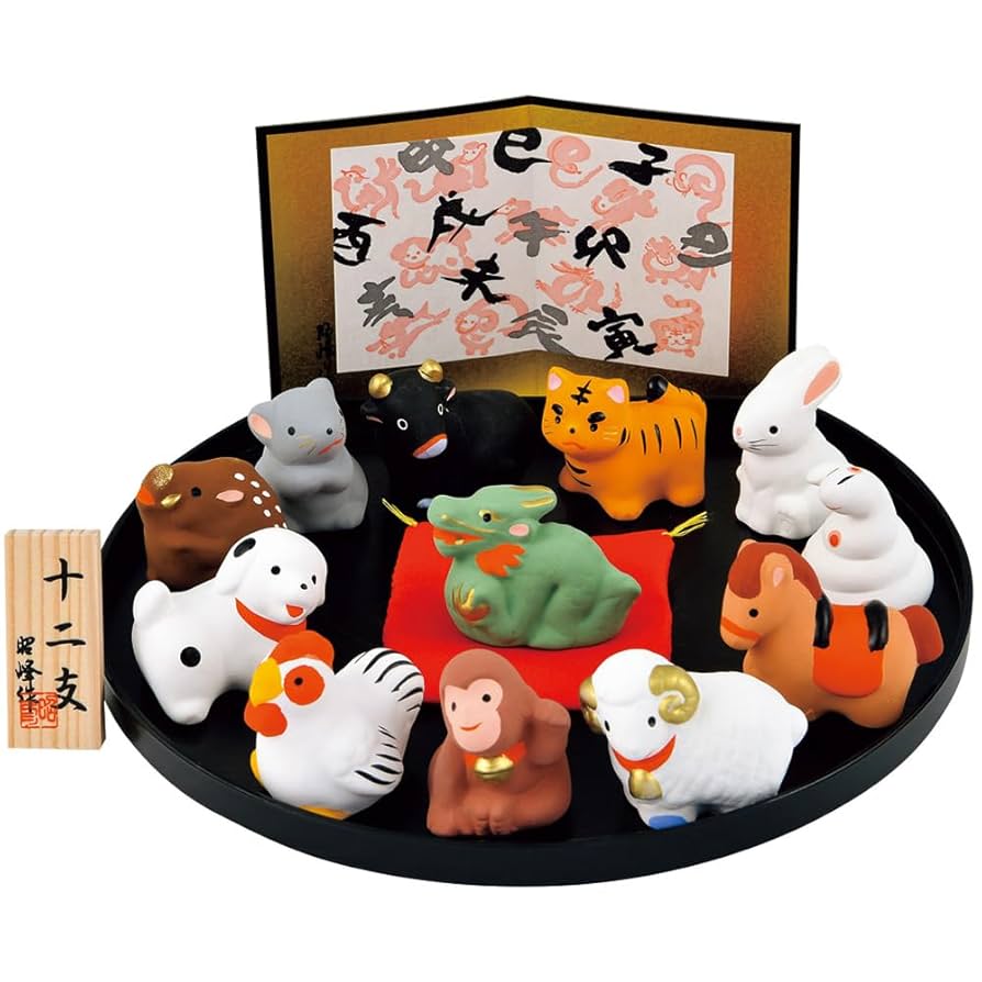 十二支置物セット Amazon.co.jp: 干支 置物 十二支セット/十二支飾り/毎年使える