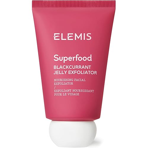 ELEMIS Superfood Blackcurrant Jelly Exfoliator; Gentle Anti-Oxidant Rich Face Scrub, 1.6 Fl Oz