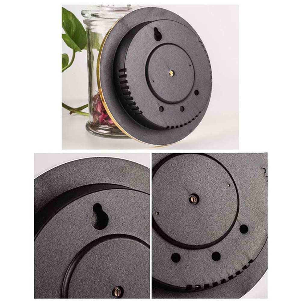ZALTAS High Precision barometr do domu, barometr wędkarski, barometr bez baterii, 130 mm, termometr zewnętrzny na taras, nadaje się do domu, na zewnątrz, garaż, kolor biały, złoty