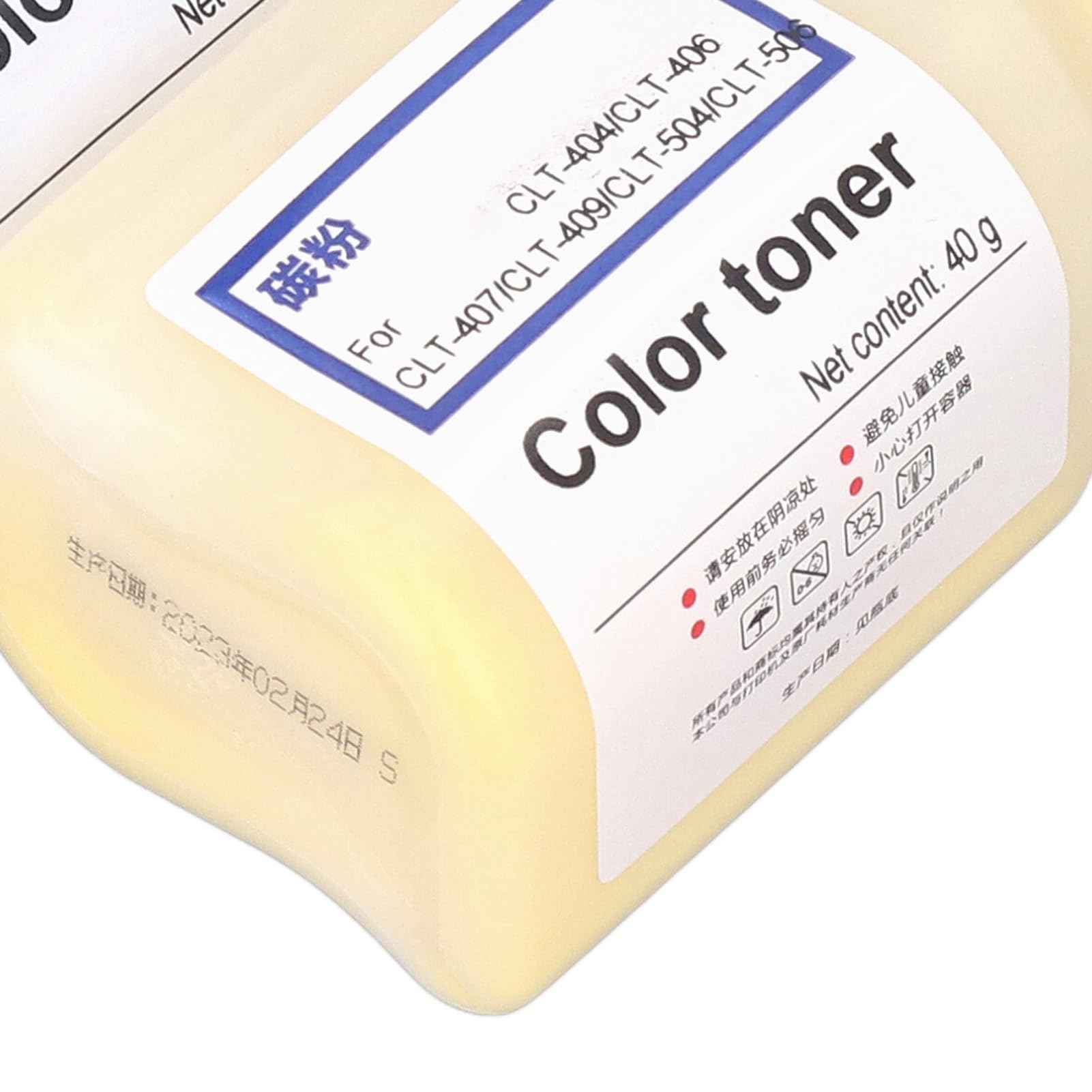 FTVOGUE Set di Polvere di Ricarica Toner Universale Kit di Ricarica Toner in Materiale PVC con 4 Flaconi e 4 Chip per 404S Colori Multipli per la Sostituzione della Stampa di