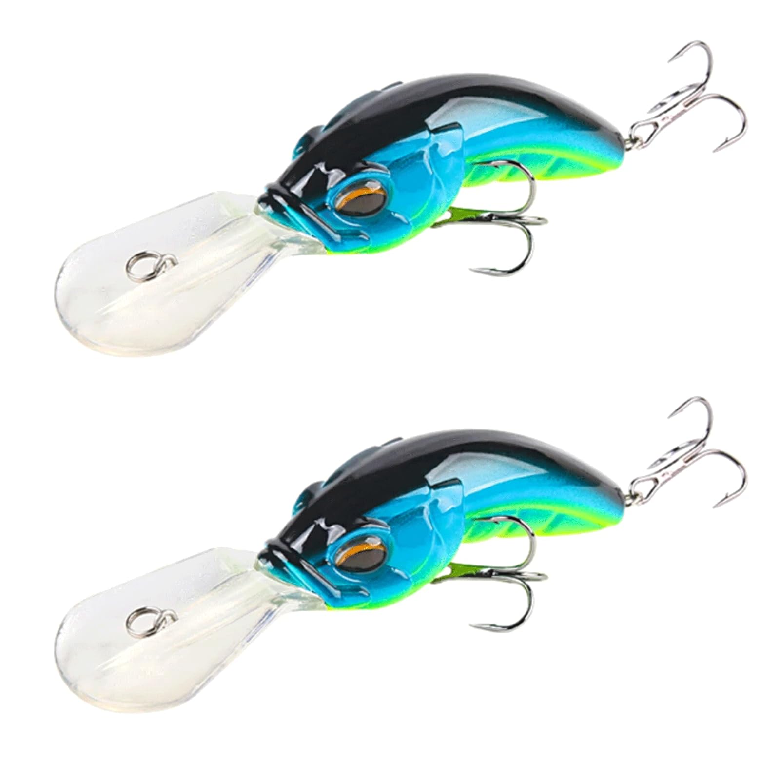 IvyLoutish Fishing Lure Bait 2PCS Minnow Fishing Bait Fishing Tackle 12.2cm Crankbait 14.5g Carp Striped Bass Floating Hard Wobbler Bait Fishing Tackle