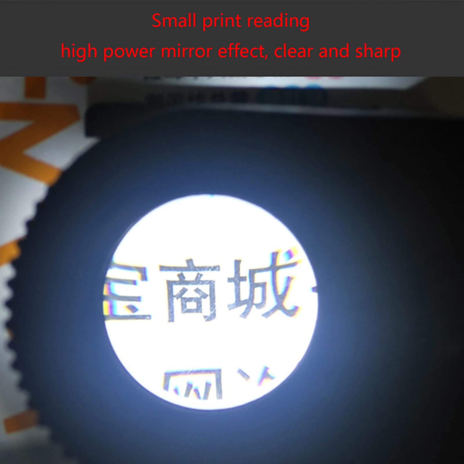 EUQKKWLOY Vergrößerungsglas 20x, beleuchtete Lupe, Münzlupe mit Licht, Juwelierlupe für Stickereien, Stempel, Augenlupe mit Licht