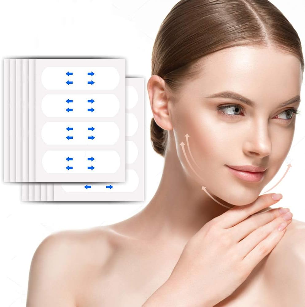 Face Lift Tape Face Lifting Stickers Face Lift Tapes and Band Double Chin Tape Lift Invisible Face Tape Lifting Double Chin Reducer Tool Face Lift Patch Vline Face Tape Make-up Tools for Face Ta