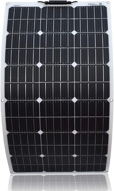 XINPUGUANG 100w 12v Flexible Solar Panel Monocrystalline Module for Boat Car Motorhome (White)