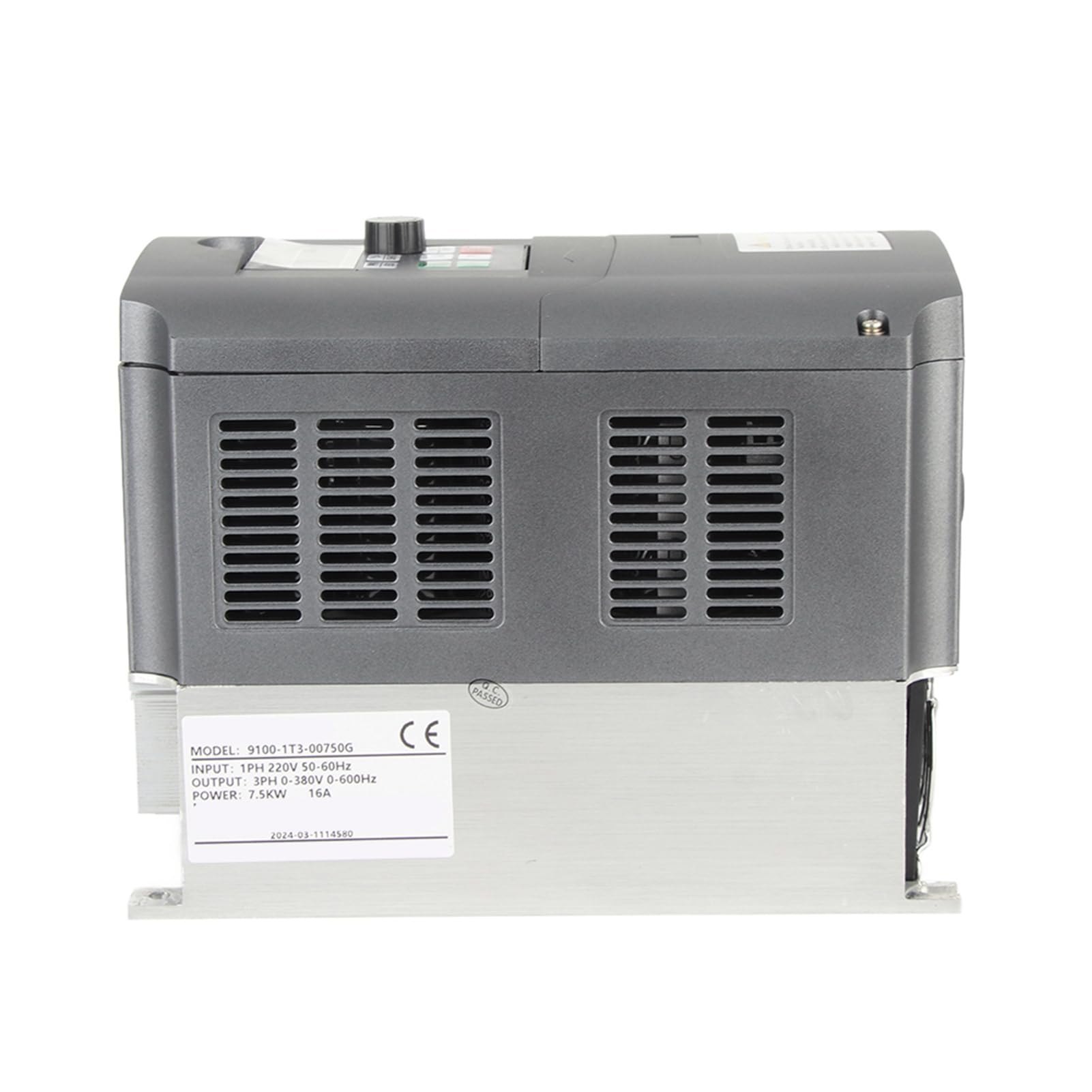 Generic Controlador de Motor de Control PWM con Variador de Frecuencia de 7,5 KW para Máquinas Textiles, Extractores, Sopladores Entrada de 220 VCA Salida Trifásica de 380 VCA