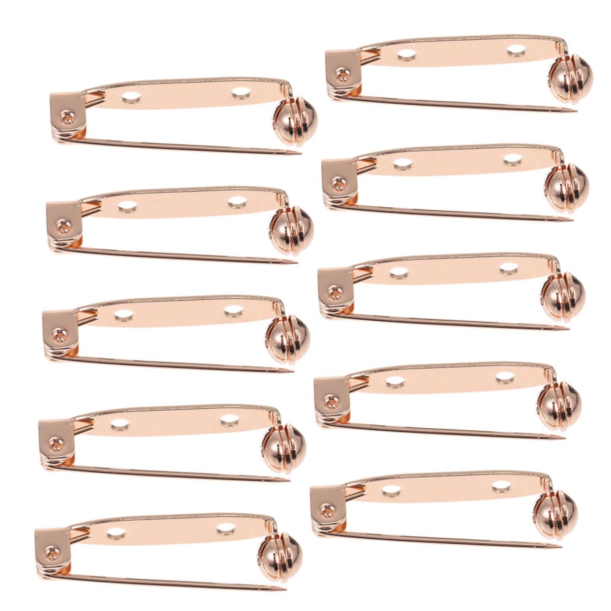 SOIMISS 50piezas Pasadores De Barra Para Broches Sujetadores De Seguridad Para Manualidades y Corsages Accesorios De Joyería