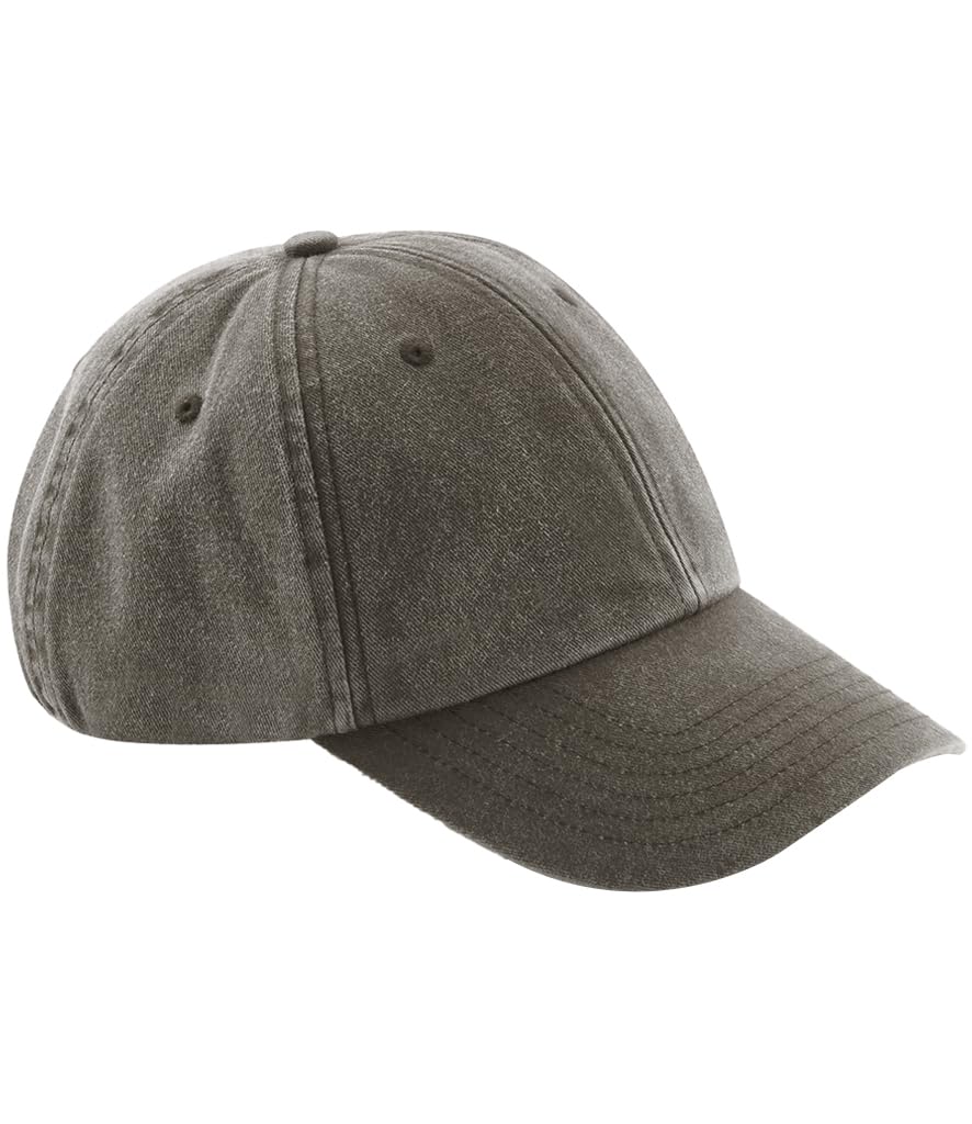 Vintage Baseball Cap, Low Profile Washed Cotton Hat with Pre-Curved Brim, Unstructured Adjustable Fit, Urban On-Trend Style Brown